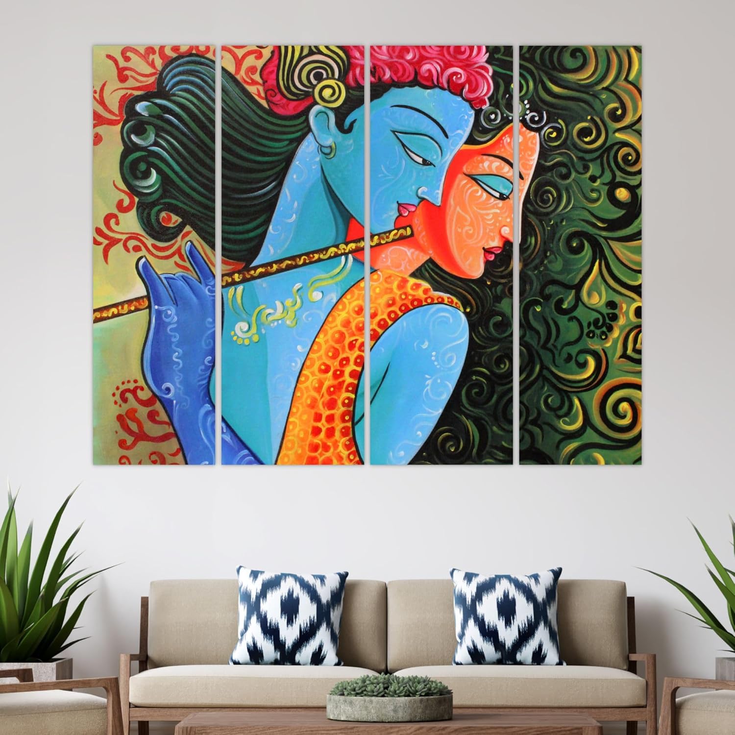 Krishna-tastic Framed Divine Love Wall Art - 3